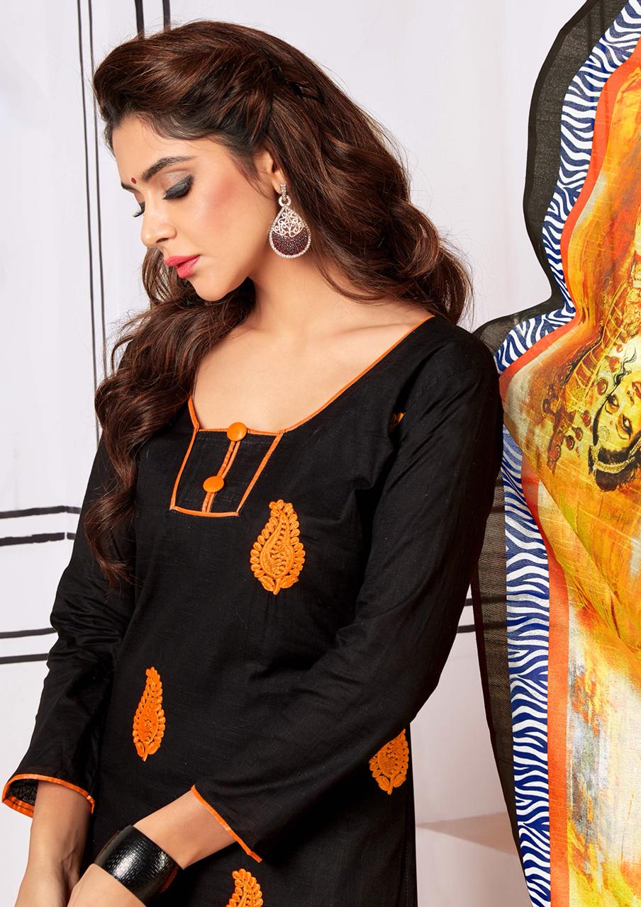 Gangour Presents Block buster Slub Cotton Dress Material Collection Gangour Presents Block buster Slub Cotton Dress Material Collection